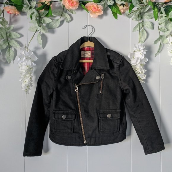 Polo Ralph Lauren Other - Polo Ralph Lauren Black Denim Moto Jacket Kids 5T